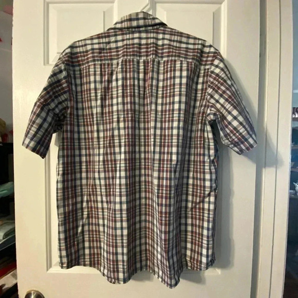 VTG 90s Dockers Mens Plaid Short Sleeve Button Down XL - Picture 2 of 10